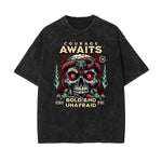 Washed Snake Graphic Cotton Tee