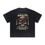 Vintage Frayed Snake Pattern Tee