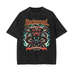 Washed Snake Graphic Cotton Tee