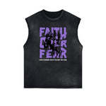 Frayed Edge Jesus Graphic Tank Top
