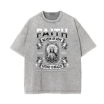 Washed Jesus Graphic Cotton Tee