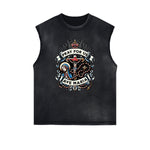Frayed Edge Jesus Graphic Tank Top