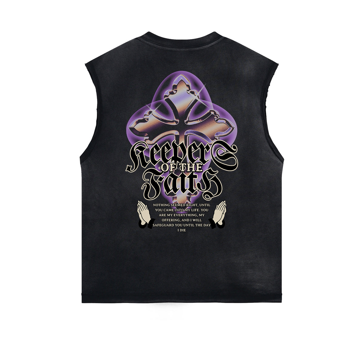 Frayed Edge Jesus Graphic Tank Top