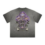 Vintage Frayed Jesus Pattern Tee