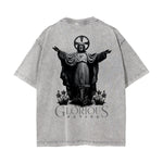 Washed Jesus Graphic Cotton Tee
