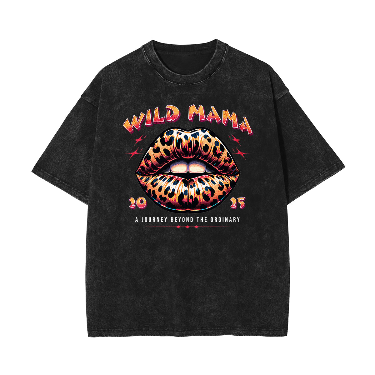 Washed Red Lips Graphic Cotton Tee