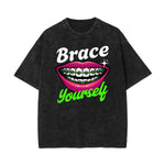 Washed Red Lips Graphic Cotton Tee