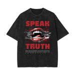 Washed Red Lips Graphic Cotton Tee