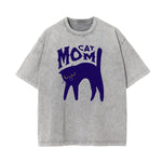 Washed Cat Graphic Cotton Tee