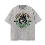 Washed Cat Graphic Cotton Tee