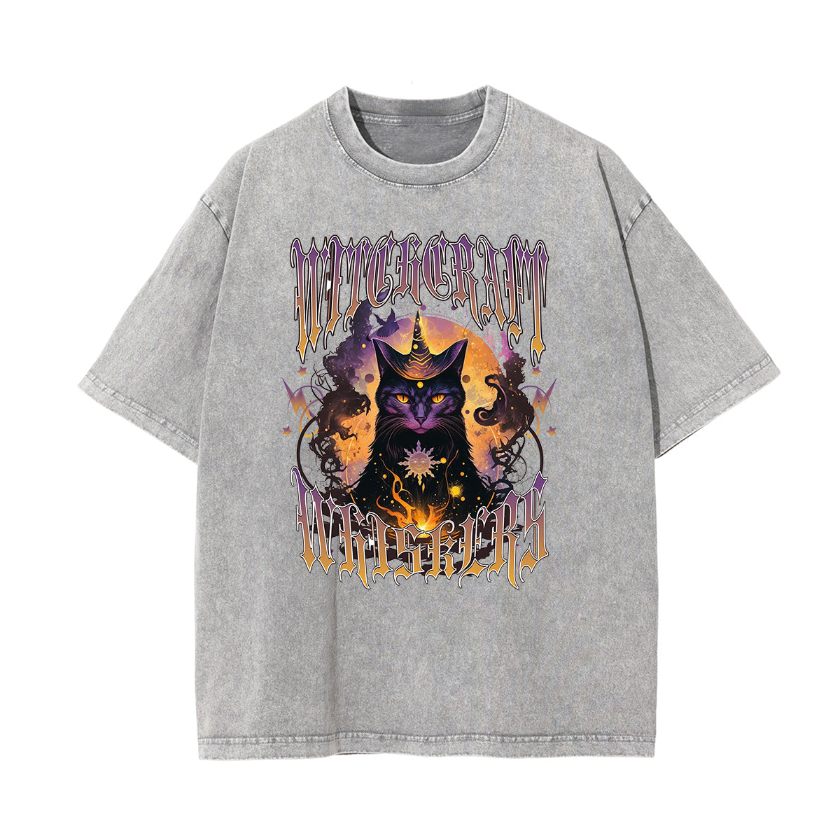 Washed Cat Graphic Cotton Tee