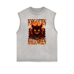 Frayed Edge Cat Graphic Tank Top