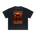 Thick Faded Cat Graphic T Shirt