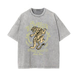 Washed Tiger Graphic Cotton Tee