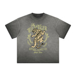 Vintage Frayed Tiger Pattern Tee