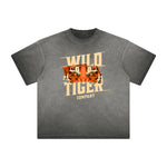 Vintage Frayed Tiger Pattern Tee