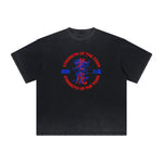 Thick Faded Tiger Graphic T Shirt