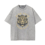 Washed Tiger Graphic Cotton Tee