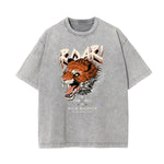 Washed Tiger Graphic Cotton Tee
