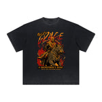 Thick Faded Tiger Graphic T Shirt