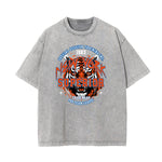 Washed Tiger Graphic Cotton Tee