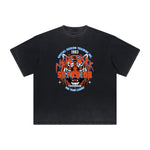 Thick Faded Tiger Graphic T Shirt