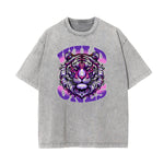 Washed Tiger Graphic Cotton Tee