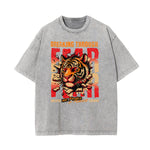 Washed Tiger Graphic Cotton Tee