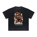 Thick Faded Tiger Graphic T Shirt