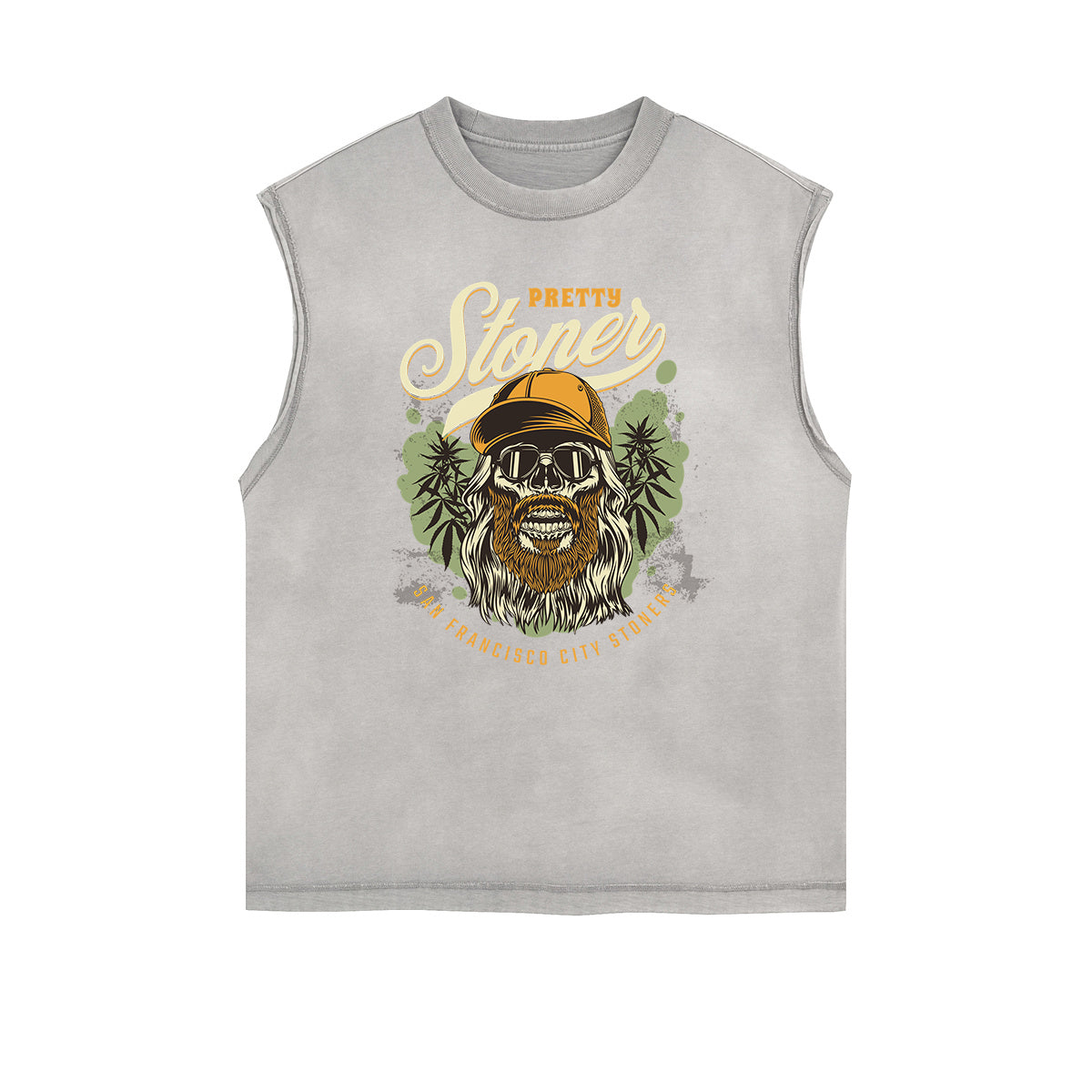 Frayed Edge Holiday Graphic Tank Top