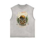 Frayed Edge Holiday Graphic Tank Top