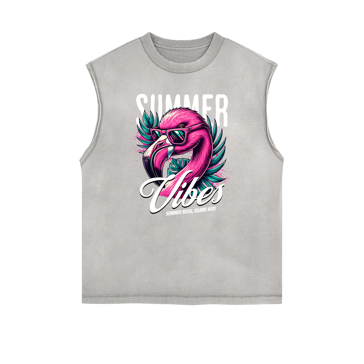 Frayed Edge Holiday Graphic Tank Top