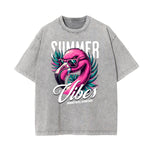 Washed Holiday Graphic Cotton Tee