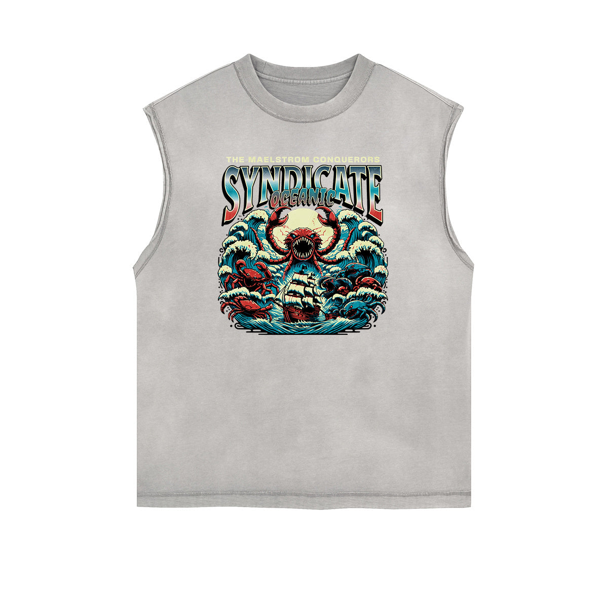Frayed Edge Holiday Graphic Tank Top