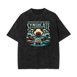 Stone Wash Holiday Pattern T Shirt