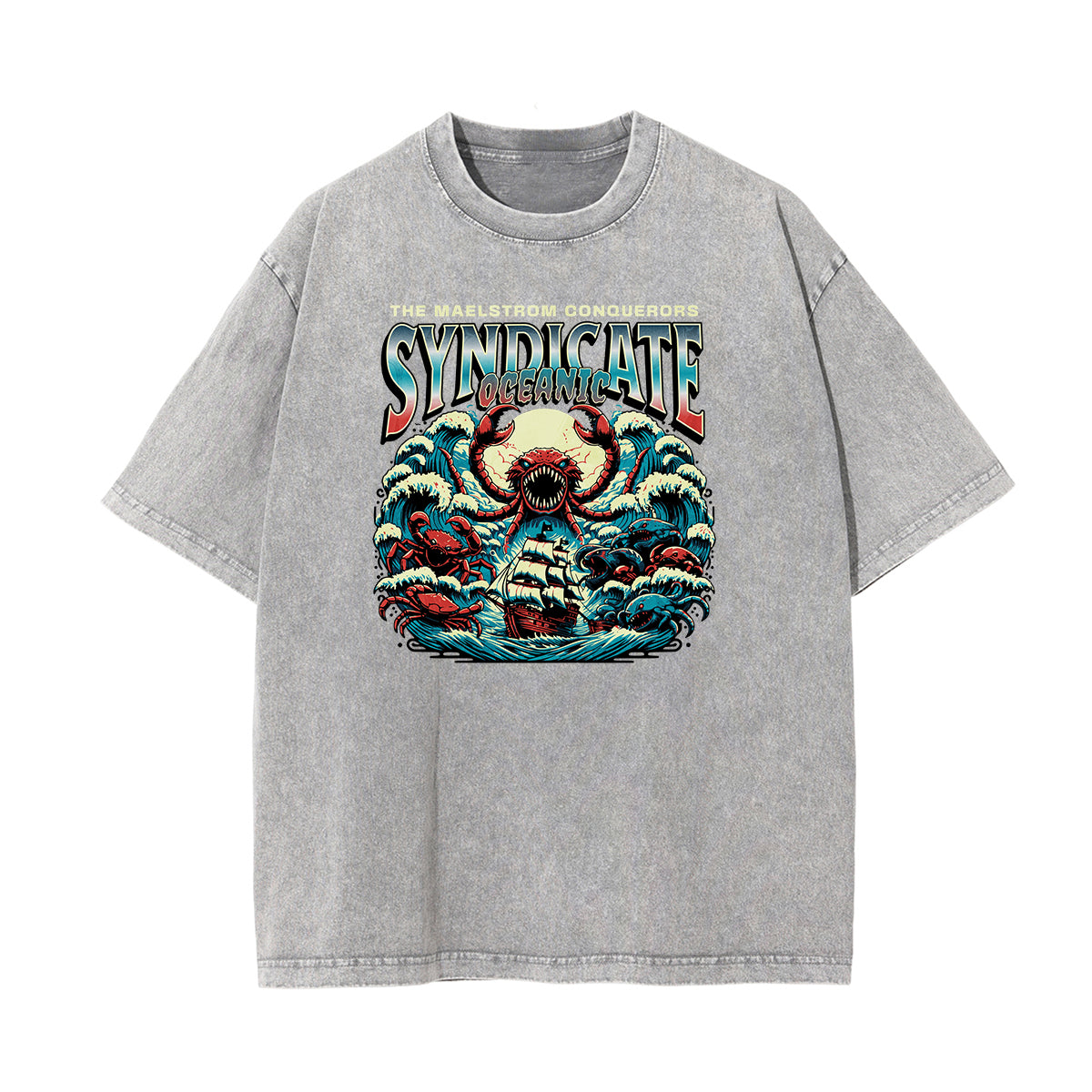 Washed Holiday Graphic Cotton Tee