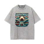 Washed Holiday Graphic Cotton Tee