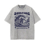Washed Holiday Graphic Cotton Tee