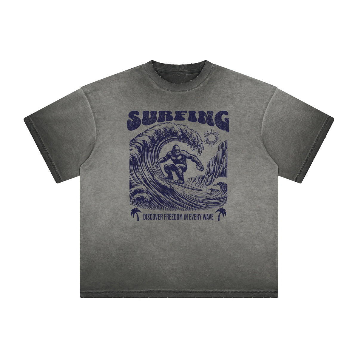 Vintage Frayed Holiday Pattern Tee