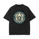 Stone Wash Holiday Pattern T Shirt