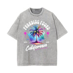 Washed Holiday Graphic Cotton Tee