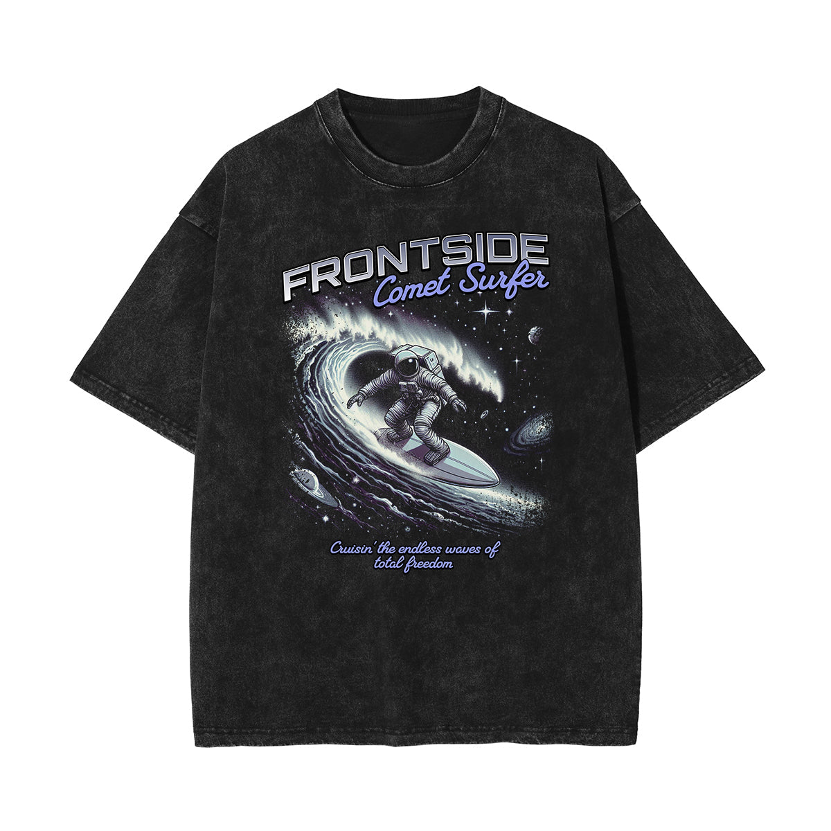 Stone Wash Holiday Pattern T Shirt