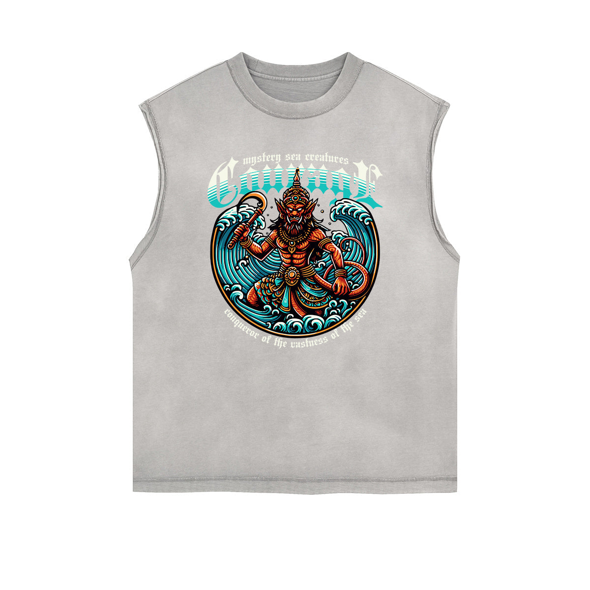 Frayed Edge Holiday Graphic Tank Top
