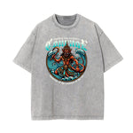 Washed Holiday Graphic Cotton Tee