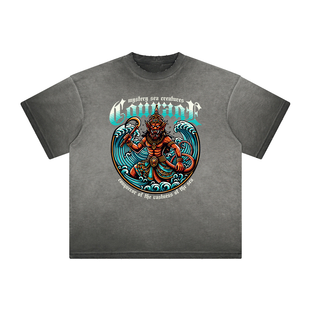 Vintage Frayed Holiday Pattern Tee