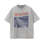 Washed Holiday Graphic Cotton Tee