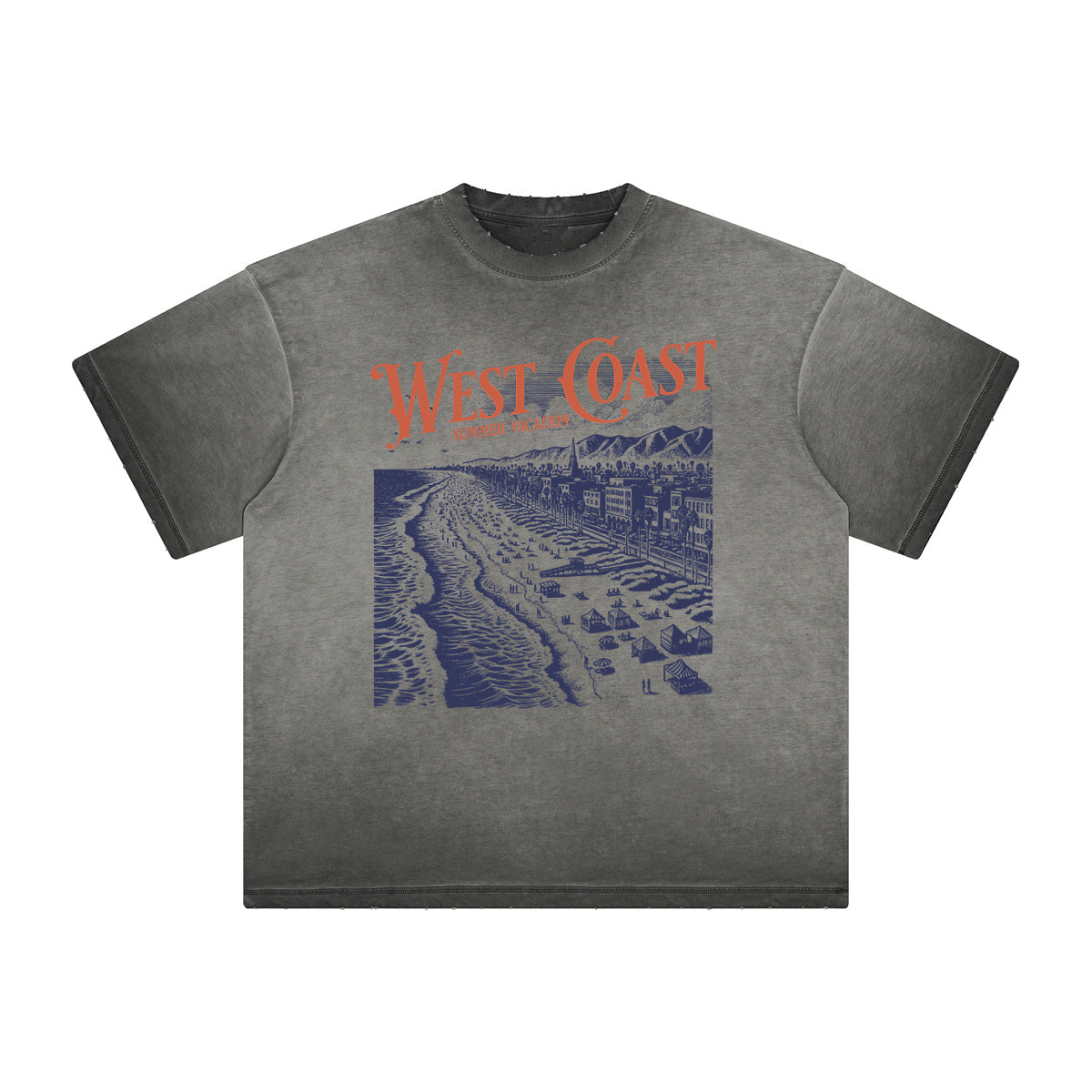 Vintage Frayed Holiday Pattern Tee