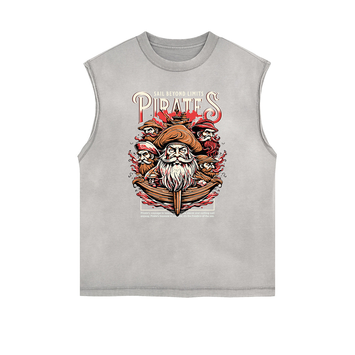 Frayed Edge Holiday Graphic Tank Top