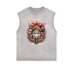 Frayed Edge Holiday Graphic Tank Top