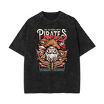 Stone Wash Holiday Pattern T Shirt